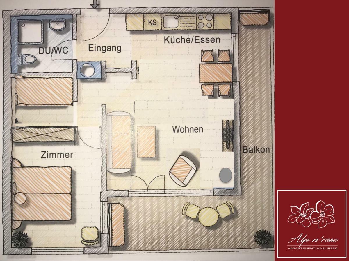 Alp N' Rose Appartement Hasliberg Buitenkant foto
